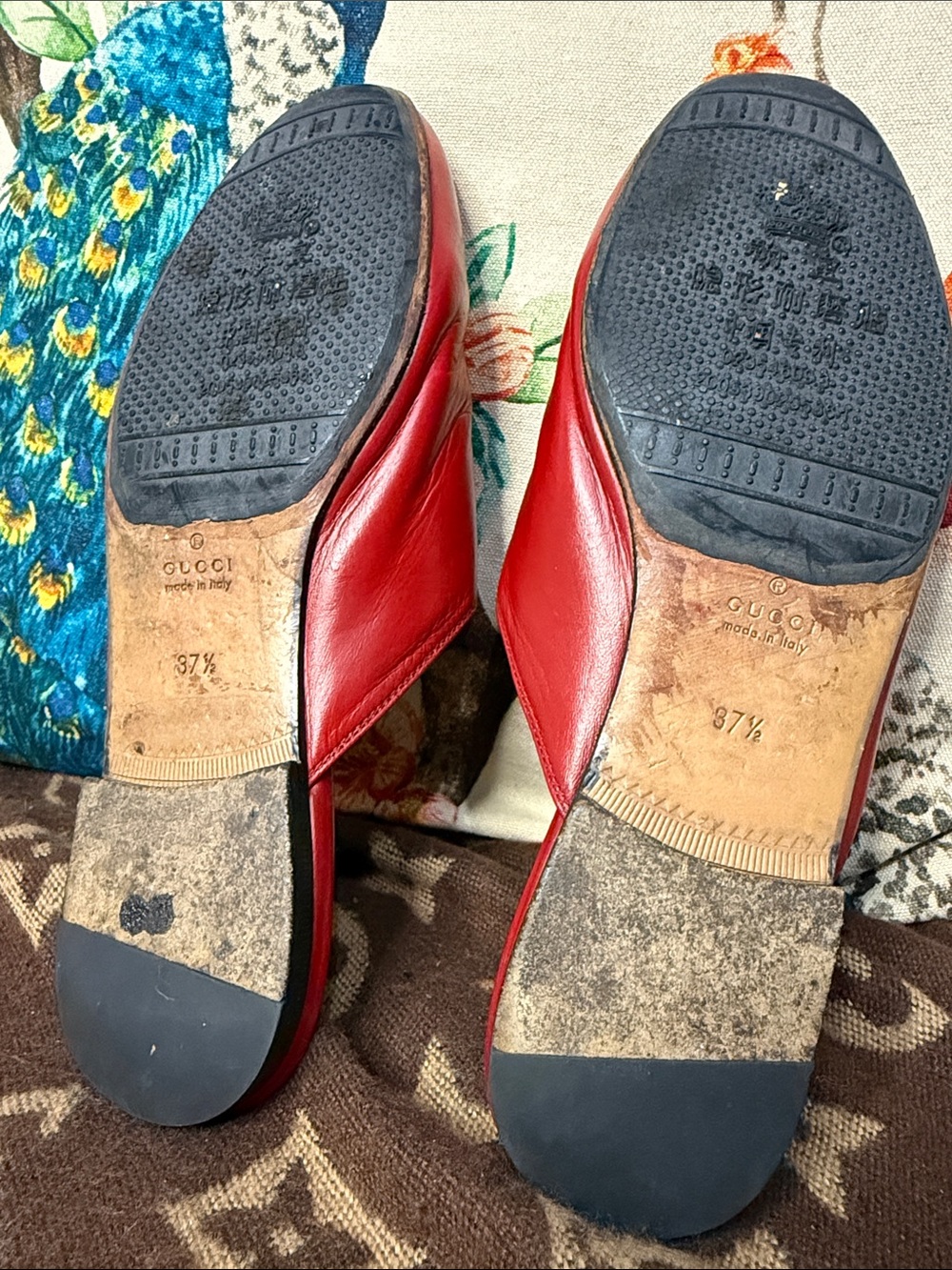 GUCCI WOMEN'S LOAFERS PRINCETOWN RED - Picture 8 of 12